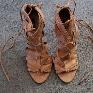 Forever 21 Strappy Wrap Around Heels